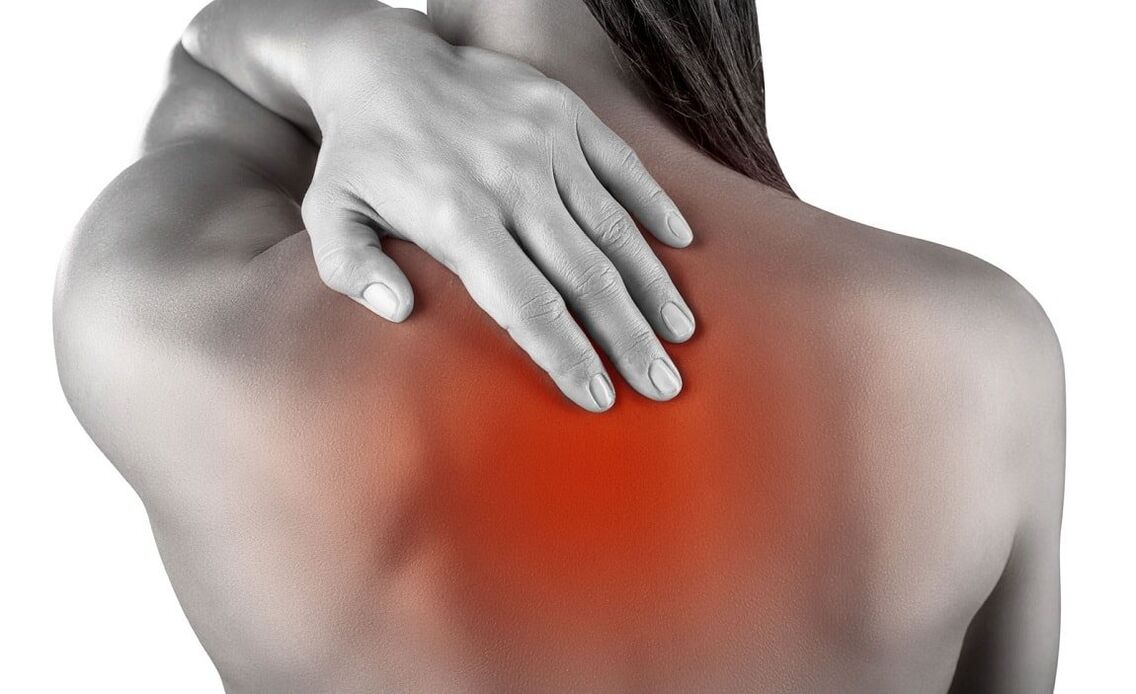 The localization of back pain is characteristic of osteochondrosis of the thoracic spine. 