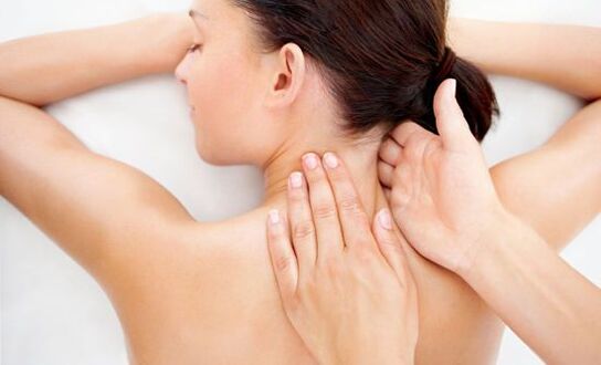 Neck massage to help relax muscles, relieve tension and pain. 